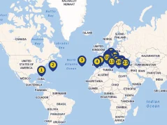 Mapa plavby