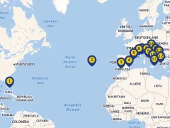 Mapa plavby