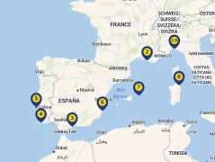 Mapa plavby