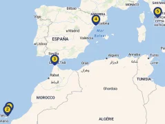 Mapa plavby